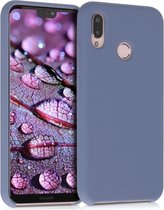 kwmobile telefoonhoesje voor Huawei P20 Lite - Hoesje met siliconen coating - Smartphone case in lavendelgrijs