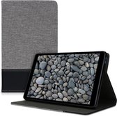 kwmobile hoes voor Huawei MatePad T8 (8") - Slanke tablethoes met standaard - Tablet cover in grijs / zwart