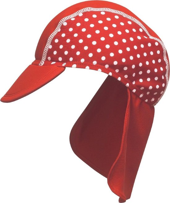 Varken infrastructuur Aanpassingsvermogen Playshoes UV zonnepetje Kinderen Dots - Rood - Maat 51cm | bol.com