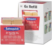 Salvequick 6470 Textiel XL pleister - Navulling - 6-pack