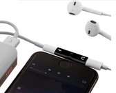 Adapter 2-in-1 Splitter - Audio - Opladen Goud - Geschikt voor Apple iPhone