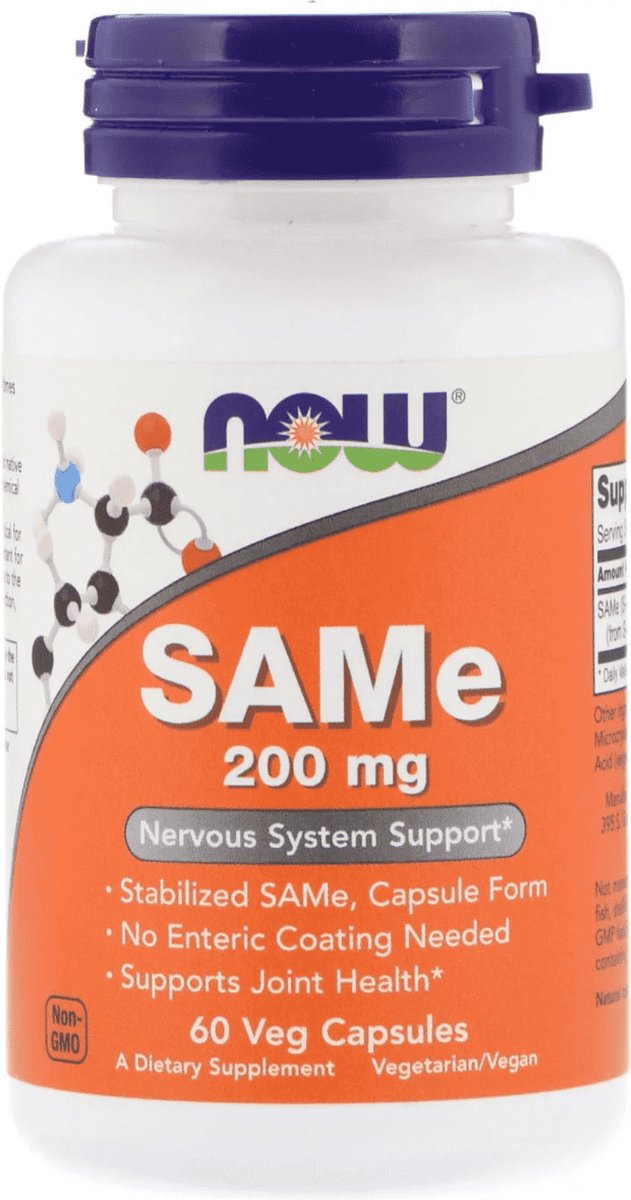NOW Foods - SAMe 200mg (60 capsules) - Now Foods