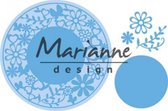 Marianne Design Creatables snij en embosstencil - Bloemen lijst Rond