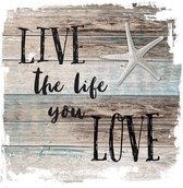 CraftEmotions servetten 5st - Live the life 33x33cm Ambiente 13311510