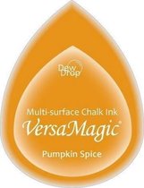 GD61 Versamagic dewdrop inktkussen met krijt pastel pumpkin spice - stempelkussen oranje