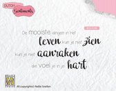 SENCS013 stempel Nellie Snellen - Dutch Sentiments - nederlandse tekst - De mooiste dingen in het leven...