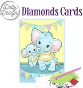 Elephants - Diamond Cards by Dotty Designs