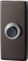 GPF9826.A1.1101 deurbel met zwarte button rechthoekig 70x32x10 mm Dark blend