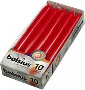 Bolsius Dinerkaarsen - 230/20 - rood - 10 kaarsen