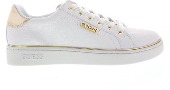 GUESS Sneakers laag 'BECKIE' in Goud / Wit | ABOUT YOU