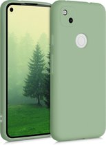 kwmobile telefoonhoesje voor Google Pixel 4a - Hoesje voor smartphone - Back cover in grijsgroen