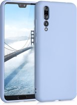 kwmobile telefoonhoesje voor Huawei P20 Pro - Hoesje voor smartphone - Back cover in mat lichtblauw