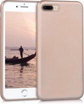 kwmobile telefoonhoesje voor Apple iPhone 7 Plus / 8 Plus - Hoesje voor smartphone - Back cover in metallic roségoud