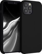 kwmobile telefoonhoesje voor Apple iPhone 12 Pro Max - Hoesje met siliconen coating - Smartphone case in zwart