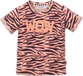 Dirkje T-Shirt Korte Mouw Wow Zebra