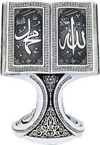 Boek Standaard Decoratie Allah en Mohammed Wit
