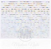 Modena Nails Nagelsticker Strips - Silver Holo 07