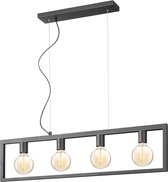 Home sweet home hanglamp Fito 4L rechthoek vlak - zwart