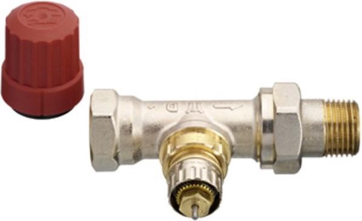 Danfoss radiatorafsluiter met voorinstelling 3/8 recht Kvs = 065 m3/h RA N10