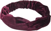Haarband Bandana Velvet Bordeaux Rood