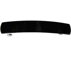 Haarsoires Haarspeld Patentspeld 8cm - Basic - Recht - Made in France - Zwart - Haarspelden voor Dames - Haarklem - Haarclip - Haaraccessoires - Hair Clip - Decoratieve Haaraccessoire