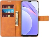 Xiaomi Redmi 9T Hoesje Portemonnee Book Case Oranje