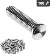 Stamos Lasbouten - M4 - 16 mm - Roestvast staal - 100 stuks