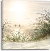 Schilderij Zonsondergang strand