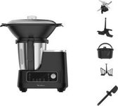Moulinex HF4SPR30 robot de cuisine 1400 W 3,6 L Noir Balances intégrées