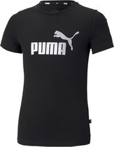 Puma Puma Essential T-shirt - Meisjes - zwart - zilver