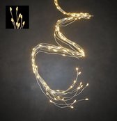 Luca Lighting - Snoer bundel zilver warm wit 240led IP44 - l200cm - Woonaccessoires en seizoensgebondendecoratie