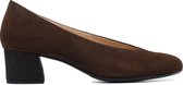 Hassia Dames Suède   Pumps / Schoenen - Blokhak  hoogte 5 cm - 304932 - Bruin - Maat 39.5