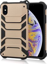 Apple iPhone XS Max Hoesje - Mobigear - Armor Serie - Hard Kunststof Backcover - Roségoud - Hoesje Geschikt Voor Apple iPhone XS Max