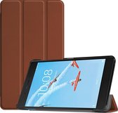 Lenovo Tab E7 Hoes - Mobigear - Tri-Fold Serie - Kunstlederen Bookcase - Bruin - Hoes Geschikt Voor Lenovo Tab E7