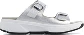 Xsensible Vrouwen Leren  Slippers /   - 30504.5 met - Zilver - Maat 39
