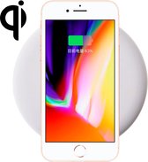 9V 1A-uitgang Frosted Round Wire Qi standaard snellader Draadloze oplader, kabellengte: 1 m, voor iPhone X & 8 & 8 Plus, Galaxy S8 & S8 +, Huawei, Xiaomi, LG, Nokia, Google en andere smartpho