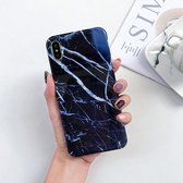 Volledige dekking Glossy Marble Texture Schokbestendige TPU Case voor iPhone XS Max