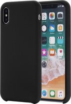 Four Corners Full Coverage Siliconen beschermhoes achterkant voor iPhone XS Max 6.5 inch (zwart)
