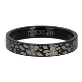 iXXXi Jewelry Vulring 4 mm Black Panther Zwart - maat 21