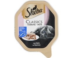 Sheba alu classics pate met zalm - 85 gr - 22 stuks