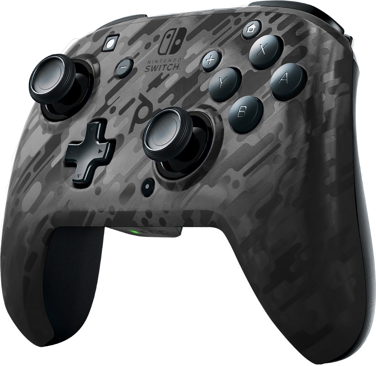 Faceoff Wireless Deluxe Controller - Neon Black Camo (Nintendo Switch) - PDP
