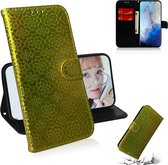 Voor Galaxy S20 Effen Hyun Color Magnetic Attraction Horizontaal Flip Leren Case met Lanyard, Support Holder & Card Slot & Wallet (Goud)