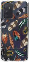 Casetastic Samsung Galaxy A52 (2021) 5G / Galaxy A52 (2021) 4G Hoesje - Softcover Hoesje met Design - Feathers Multi Print