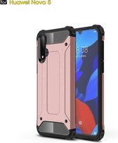 Magic Armor TPU + PC Combinatie Case voor Huawei Nova 5 (Rose Gold)