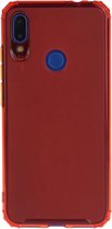 Voor Xiaomi Redmi Note 7 schokbestendige TPU transparante beschermhoes (rood)