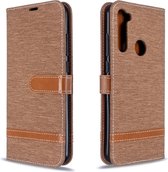 Voor Xiaomi CC9 Pro / Note 10 / Note 10 Pro Kleuraanpassing Denim Texture Horizontaal Flip PU Leather Case met houder & kaartsleuven & Wallet & Lanyard (bruin)