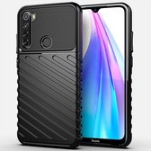 Voor Xiaomi Redmi Note 8T Thunderbolt Shockproof TPU Soft Case (zwart)
