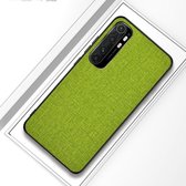 Voor Xiaomi Note 10 Lite schokbestendige stoffen beschermhoes (groen)