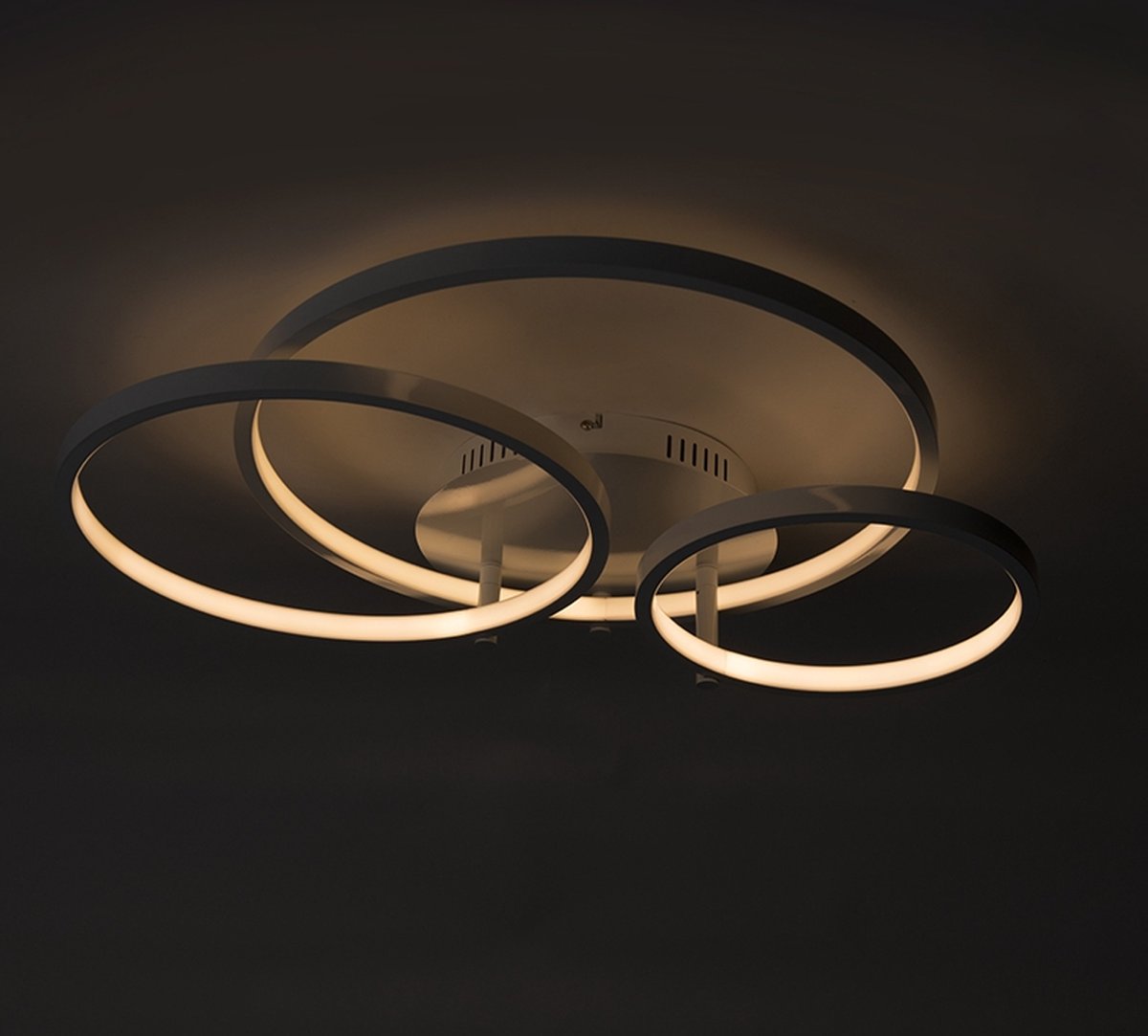 ontwerper vrede hoofdpijn QAZQA rondas - Moderne LED Dimbare Plafondlamp met Dimmer - 1 lichts - L  770 mm - Wit... | bol.com