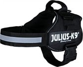 Julius k9 power-harnas / tuig voor labels zwart - maat 2/71-96 cm - 1 stuks